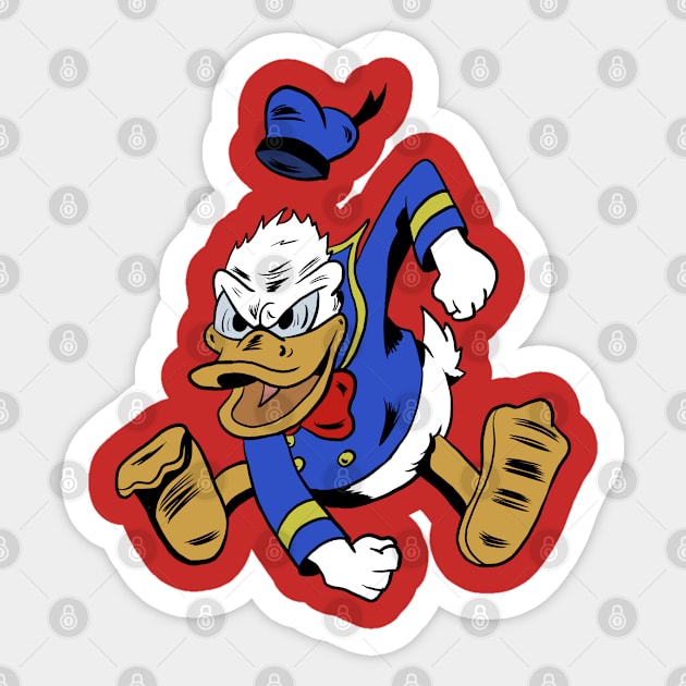 Donald Duck Sticker by Black Snow Comics